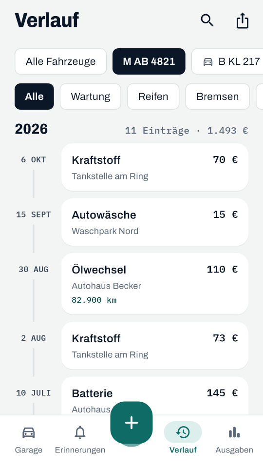 Car Logbook Screenshot 3