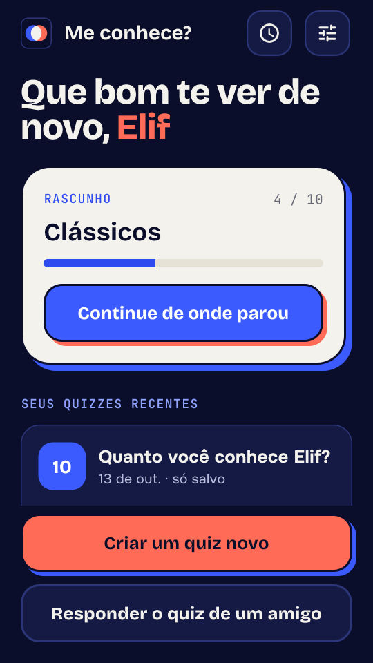 Captura de tela 1 de Quanto você me conhece?