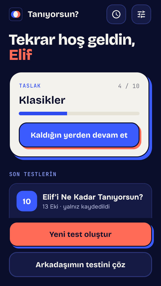 Beni Ne Kadar Tanıyorsun? ekran görüntüsü 1