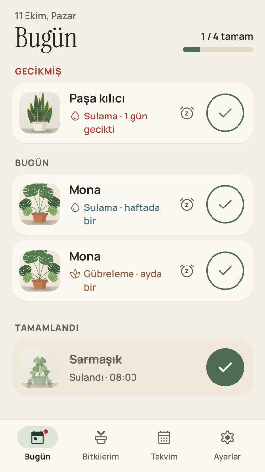 Bitkilerim ekran görüntüsü 1
