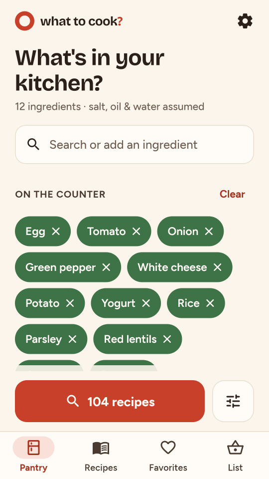 What to Cook? screenshot 1
