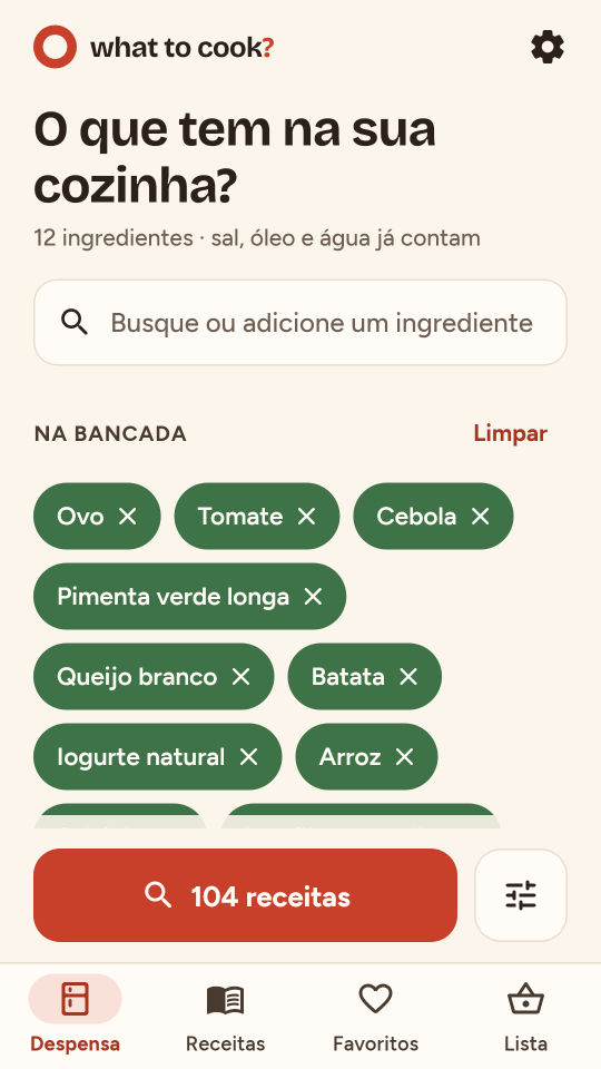 Captura de tela 1 de What to Cook?
