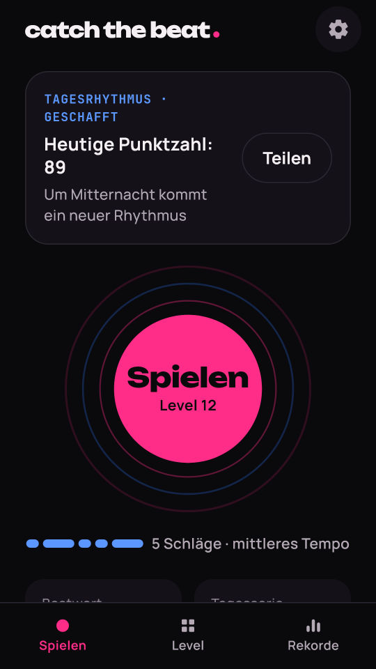 Catch the Beat Screenshot 1