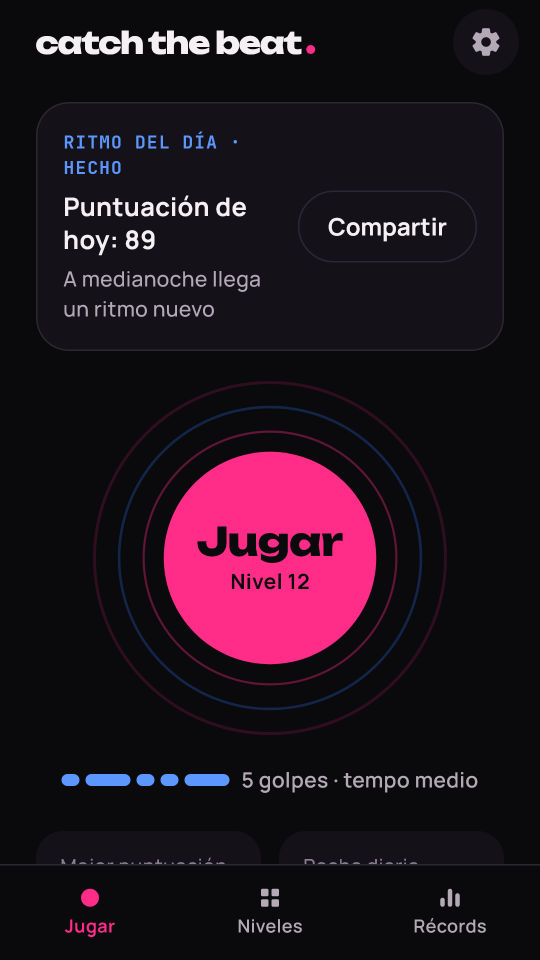 Captura de pantalla 1 de Catch the Beat