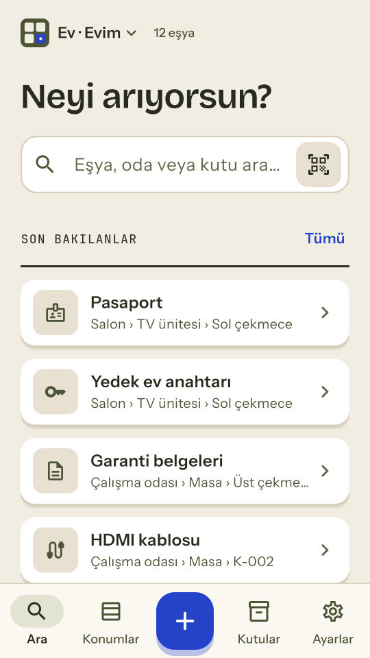Nereye Koydum? ekran görüntüsü 1