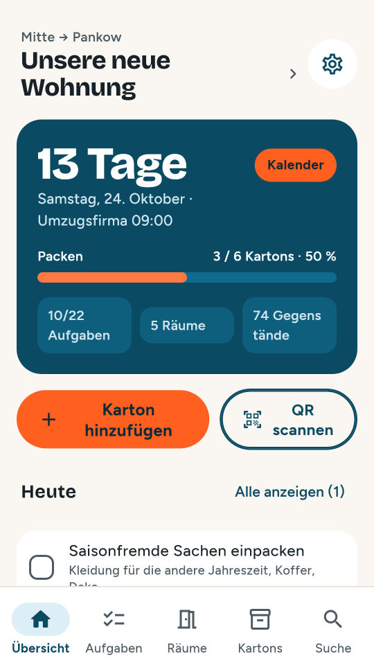 Moving Planner Screenshot 1