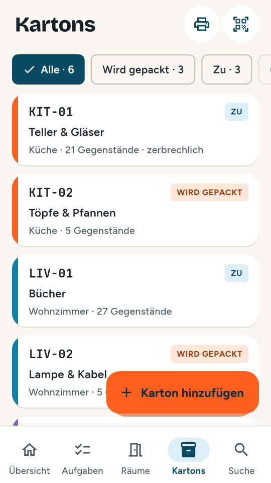 Moving Planner Screenshot 2