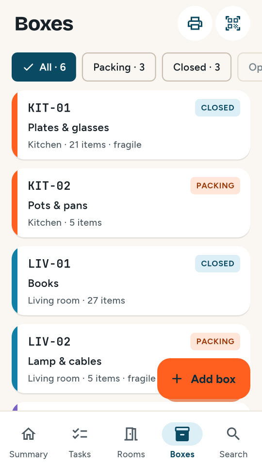 Moving Planner screenshot 2