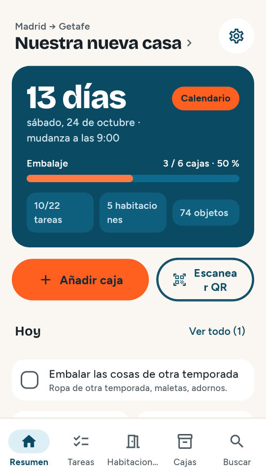 Captura de pantalla 1 de Moving Planner