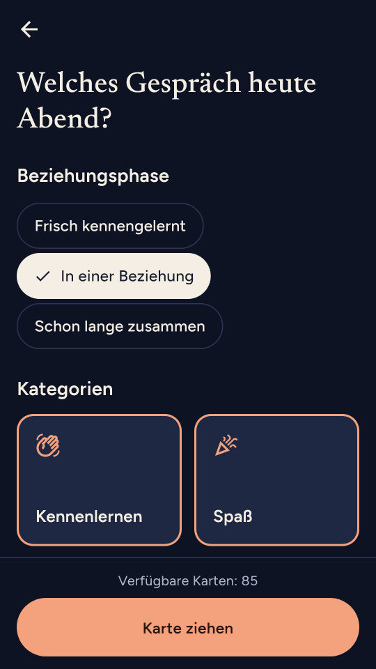 100 Fragen für Paare Screenshot 3