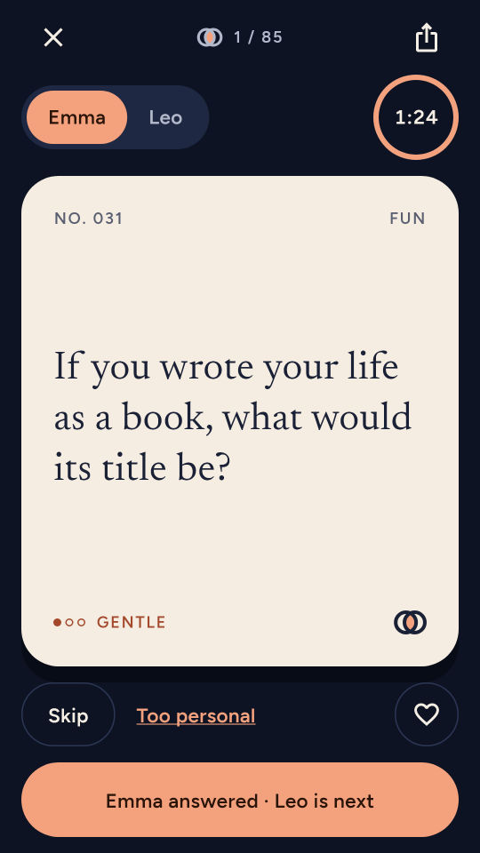 100 Questions for Couples screenshot 1