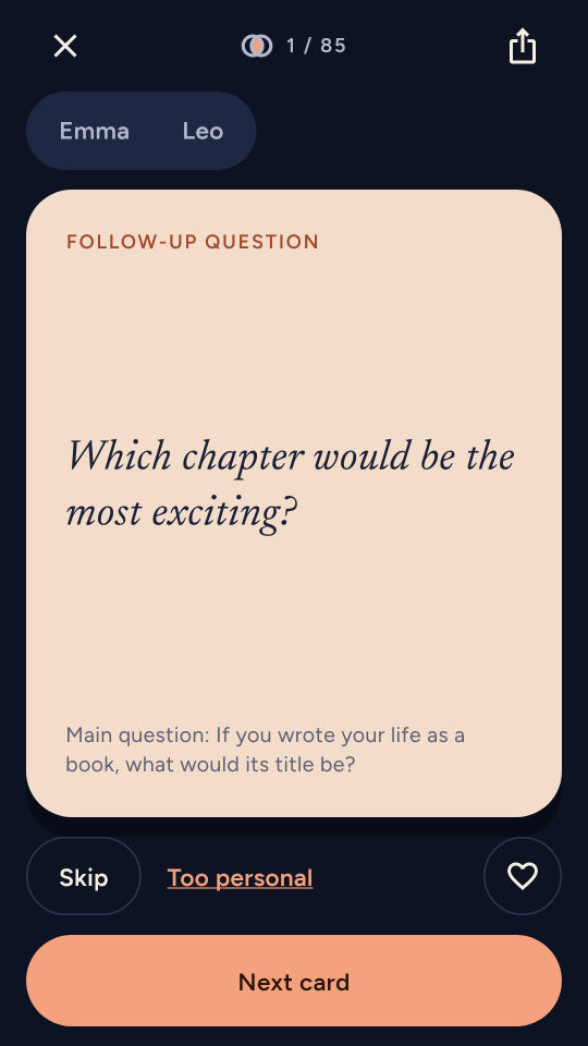 100 Questions for Couples screenshot 2