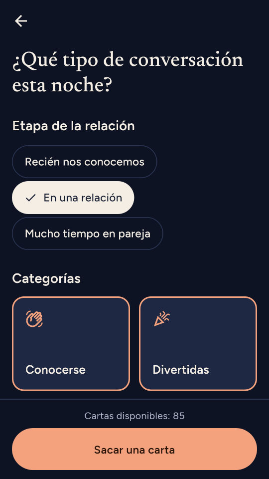 Captura de pantalla 3 de 100 preguntas para parejas