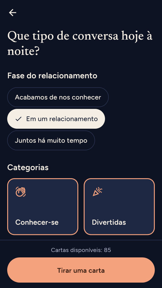 Captura de tela 3 de 100 perguntas para casais